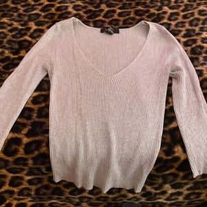 Light gray fitted top